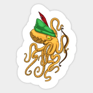 Octopus Archer Bow Sticker